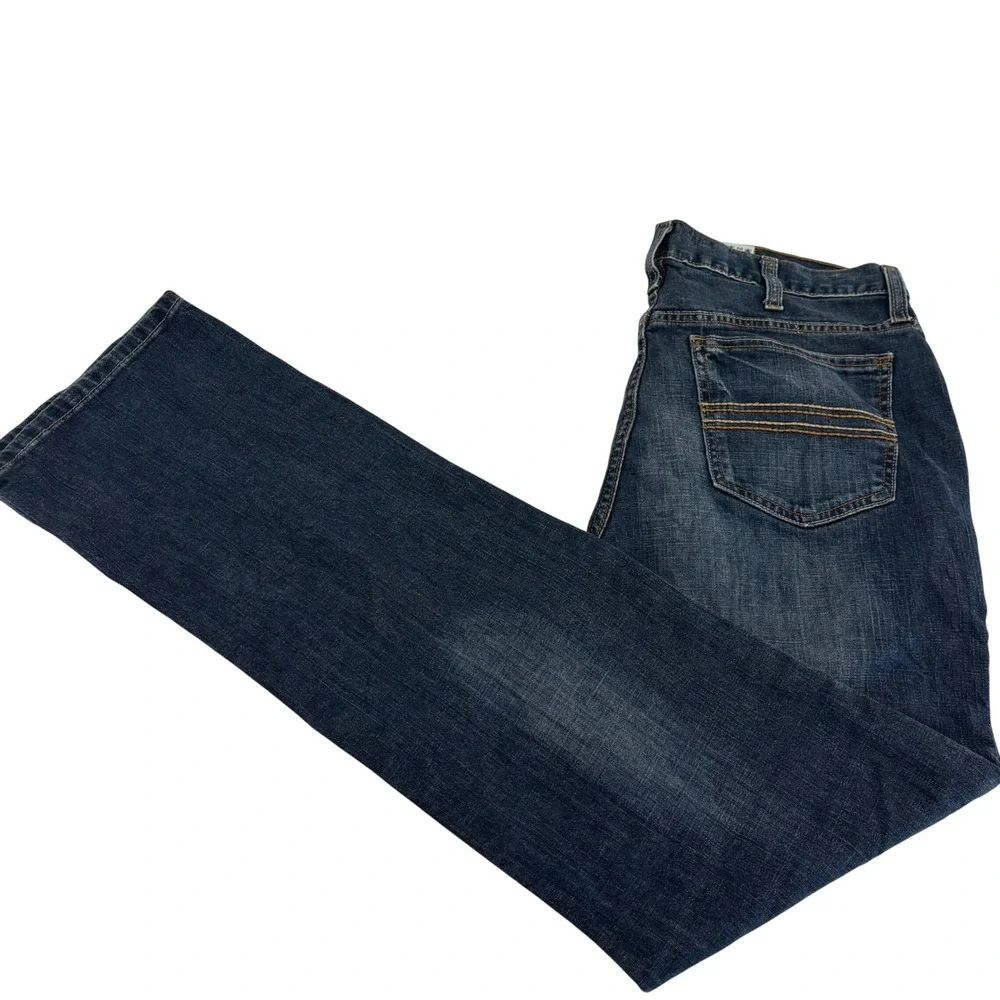 Cinch Up Straight Leg Blue Jeans Mens 33x34 Stretch Denim Long Tall Western